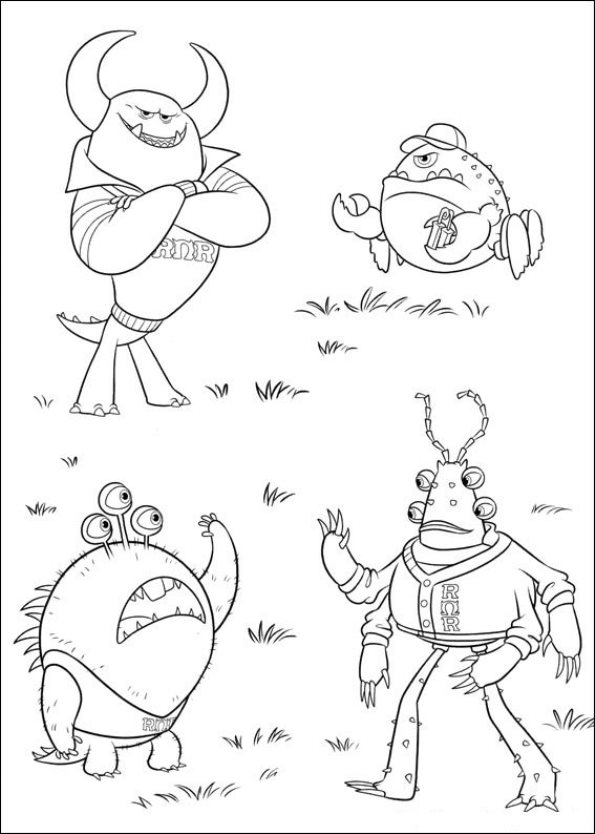 Kids-n-fun.com | Coloring page Monsters University Monsters University